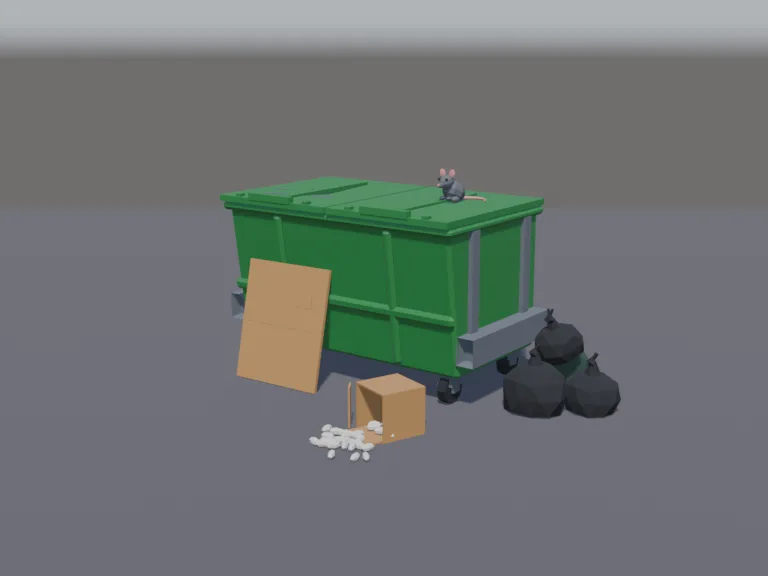 City Dumpster, view 2