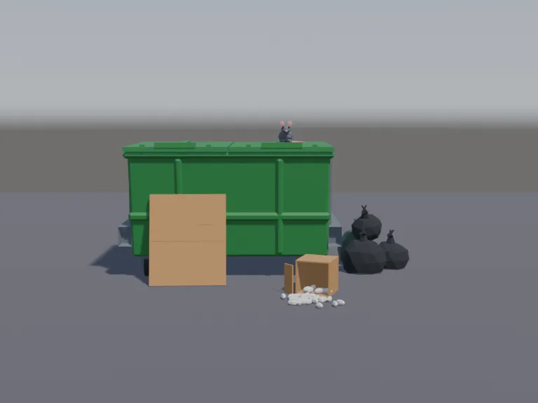 City Dumpster, view 4