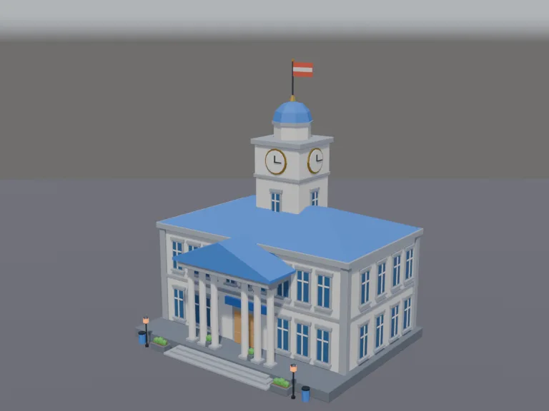 Civic Town Hall, view 2