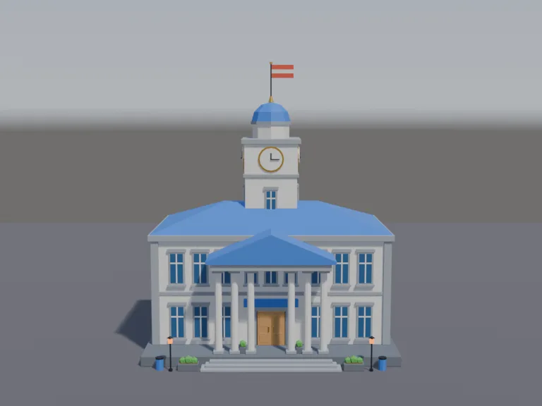 Civic Town Hall, view 3