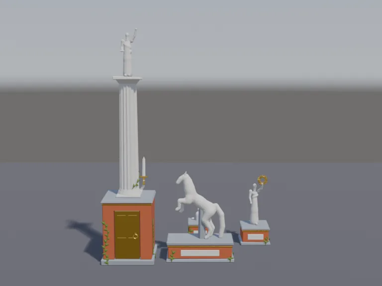 Classical Marble Statues, view 3