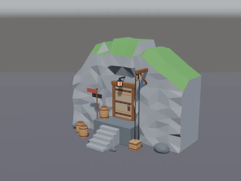 Cliffside Pirate Hideout, view 2