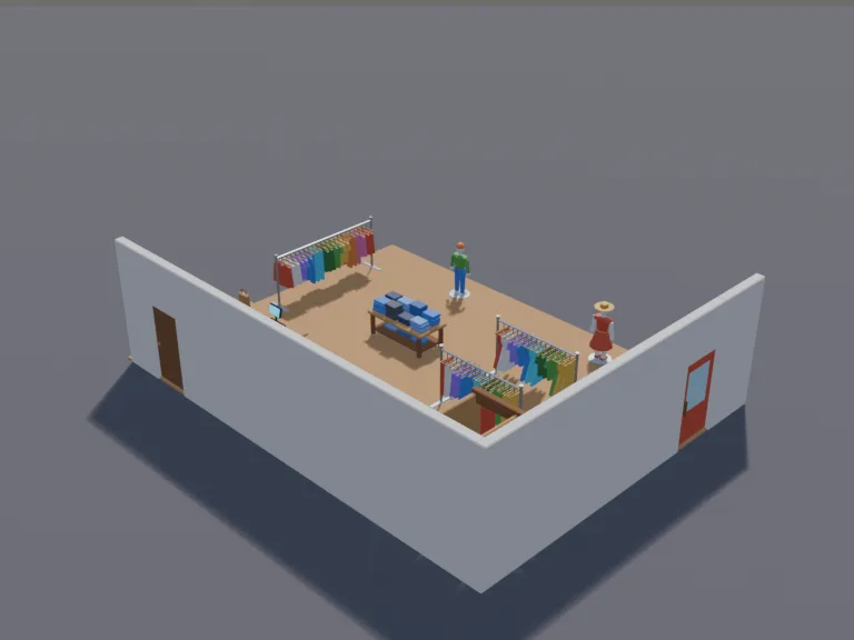 Clothing Boutique Interior, view 4
