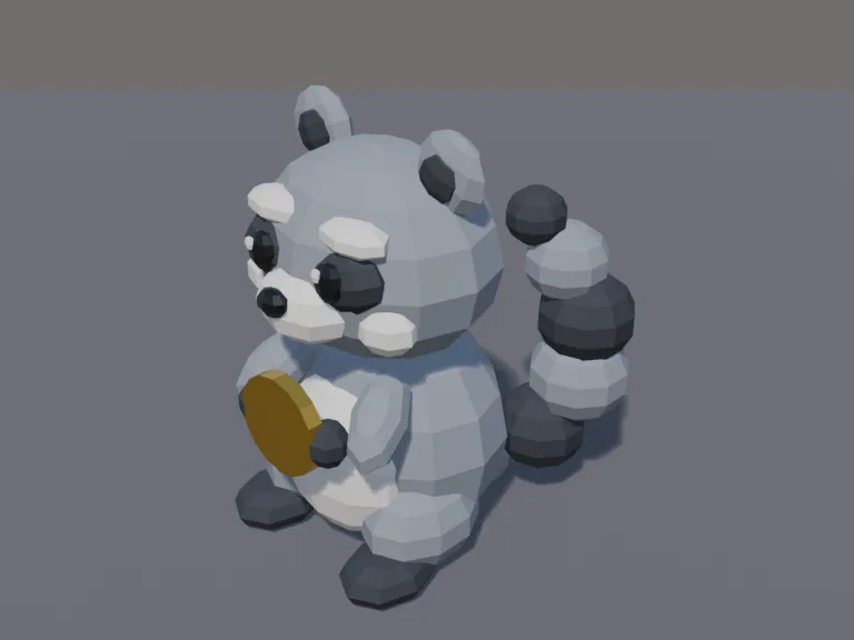 Coin Raccoon Pet, view 3