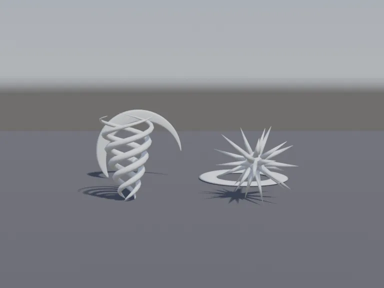 Combat VFX Mesh Set, view 4