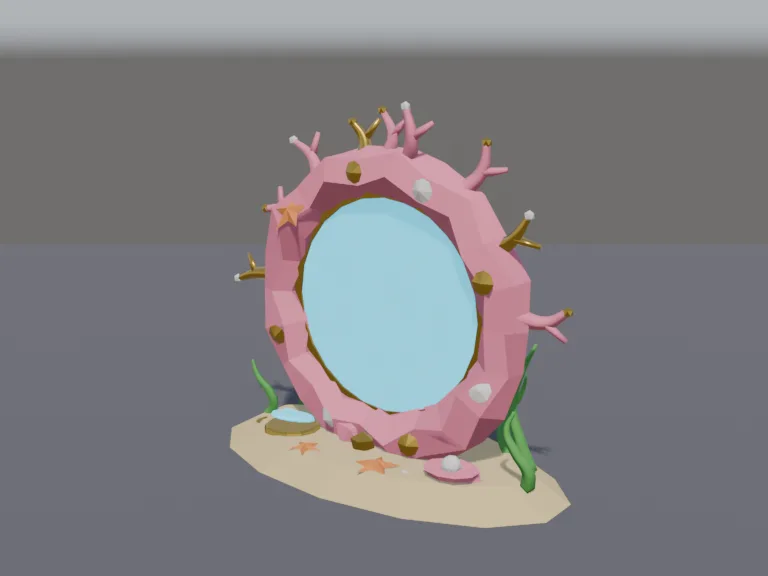 Coral Checkpoint Ring, view 2