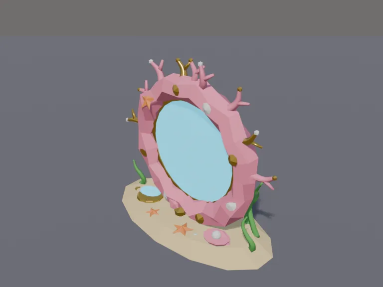 Coral Checkpoint Ring, view 3