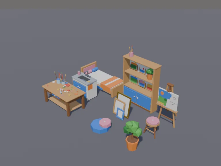 Cosy Art Studio Set, view 3
