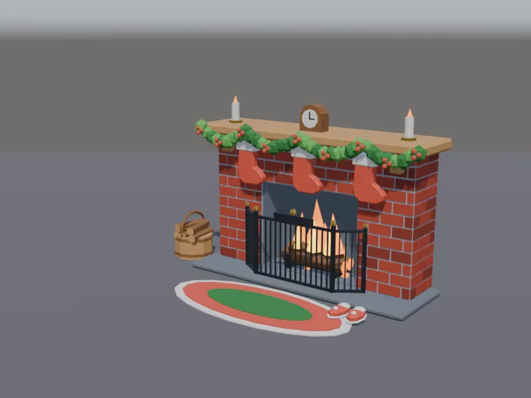 Cosy Holiday Fireplace, view 2