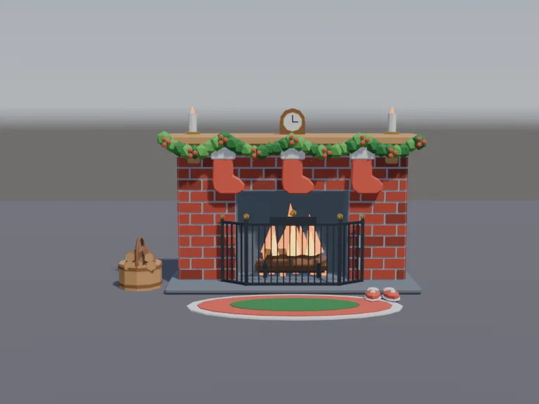 Cosy Holiday Fireplace, view 3