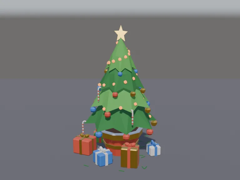 Decorated Christmas Tree, view 2