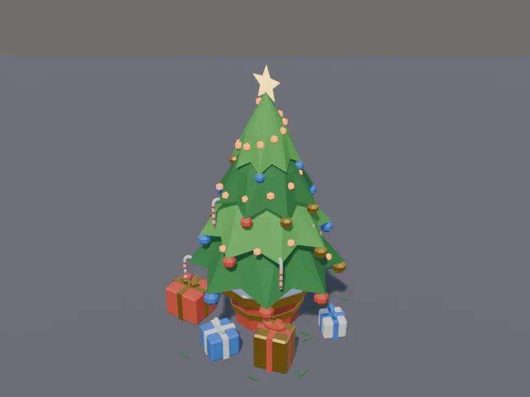 Decorated Christmas Tree, view 3