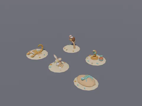 Desert Animals Set