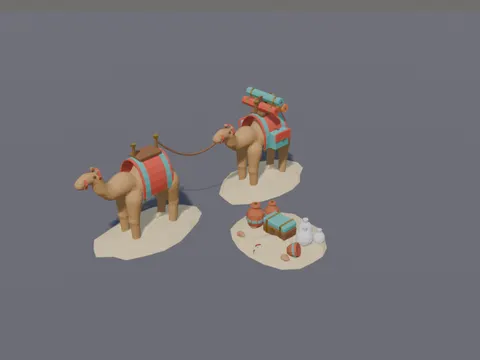 Desert Camel Caravan