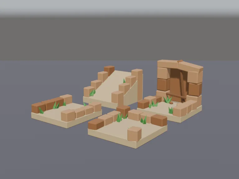 Desert Enemy Path Kit, view 2