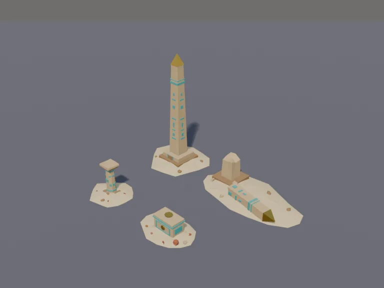 Desert Obelisk Set, view 3