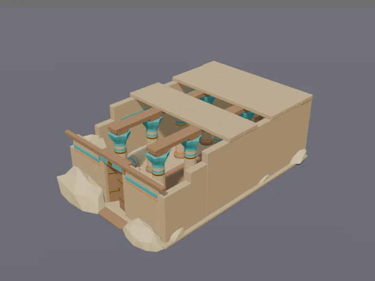 Desert Temple Hall, view 3