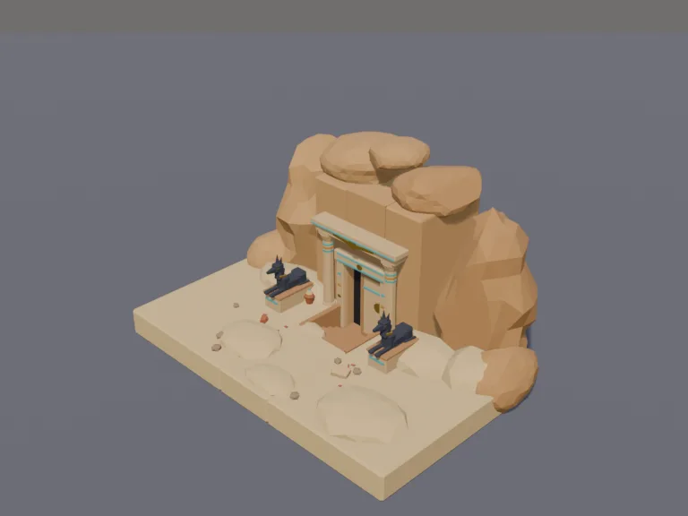 Desert Tomb Entrance, view 3