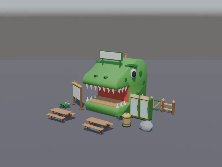 Dino Head Snack Kiosk, view 2