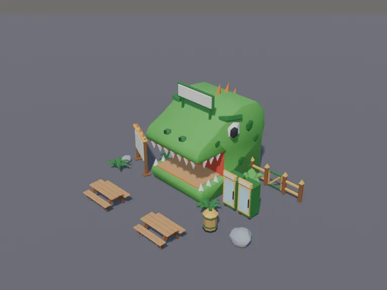 Dino Head Snack Kiosk, view 3
