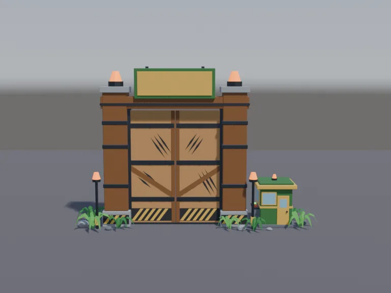 Dino Paddock Gate, view 4