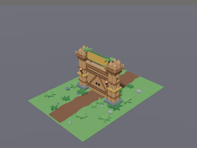 Dinosaur Park Gate, view 3