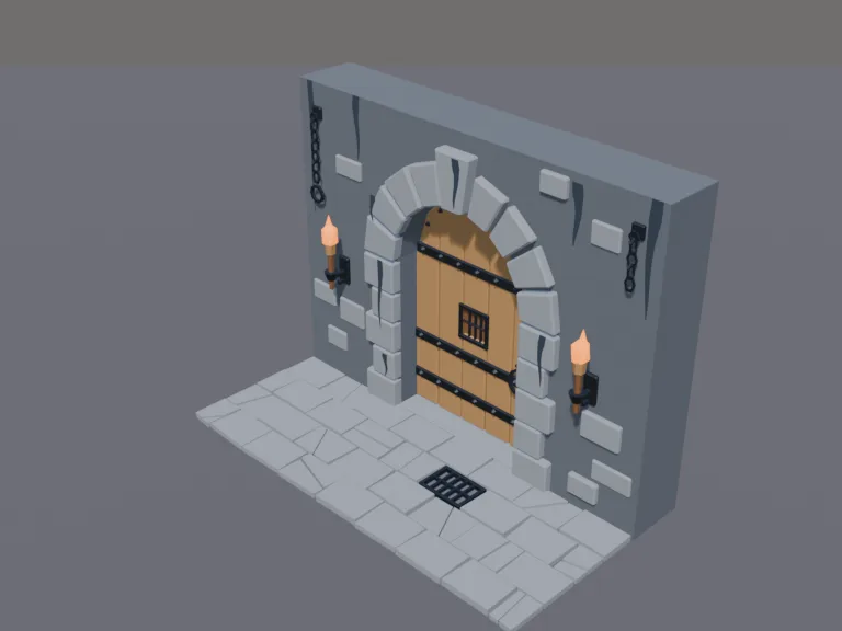 Dungeon Iron Door, view 3