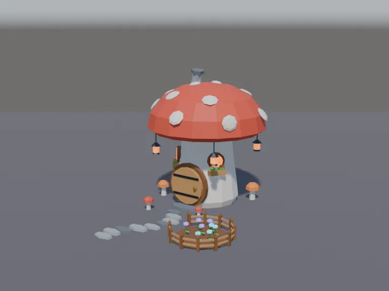 Fairy Mushroom House, view 2