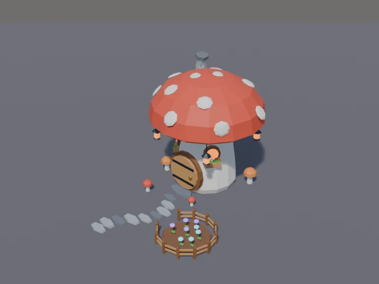 Fairy Mushroom House, view 3