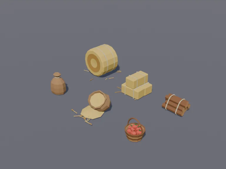 Farm Sacks and Bales, view 3