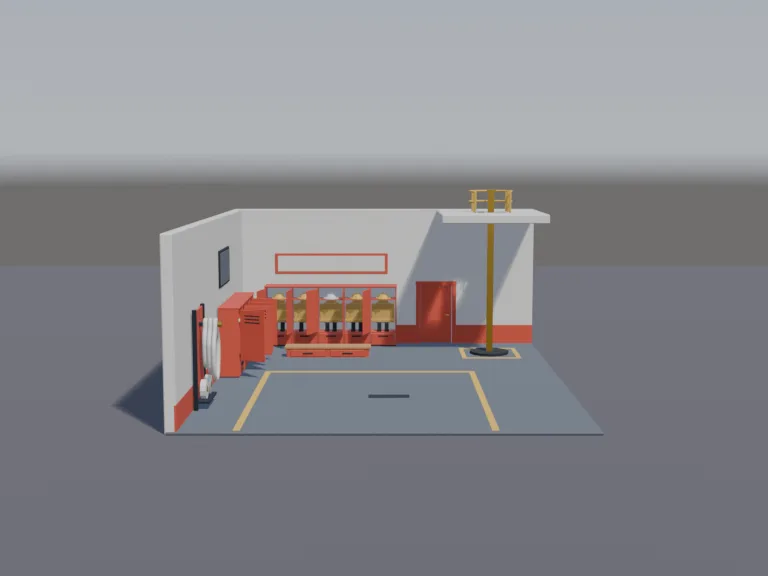 Fire Station Interior, view 3