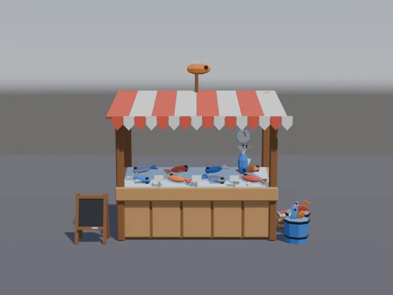 Fish Market Stand, view 4