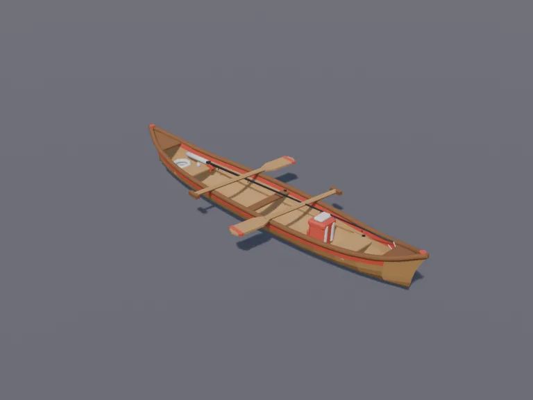Fishing Canoe, view 3