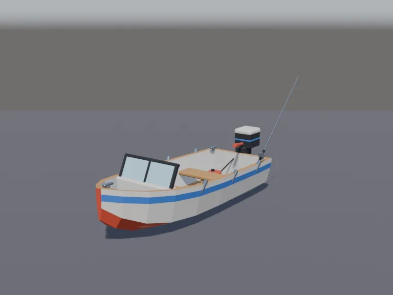 Fishing Motorboat, view 2