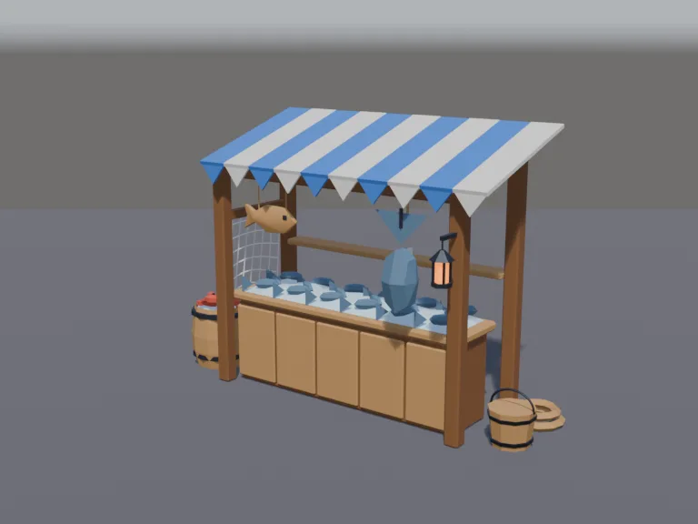 Fishmongers Market Stall, view 2