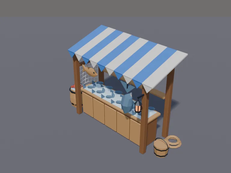 Fishmongers Market Stall, view 3