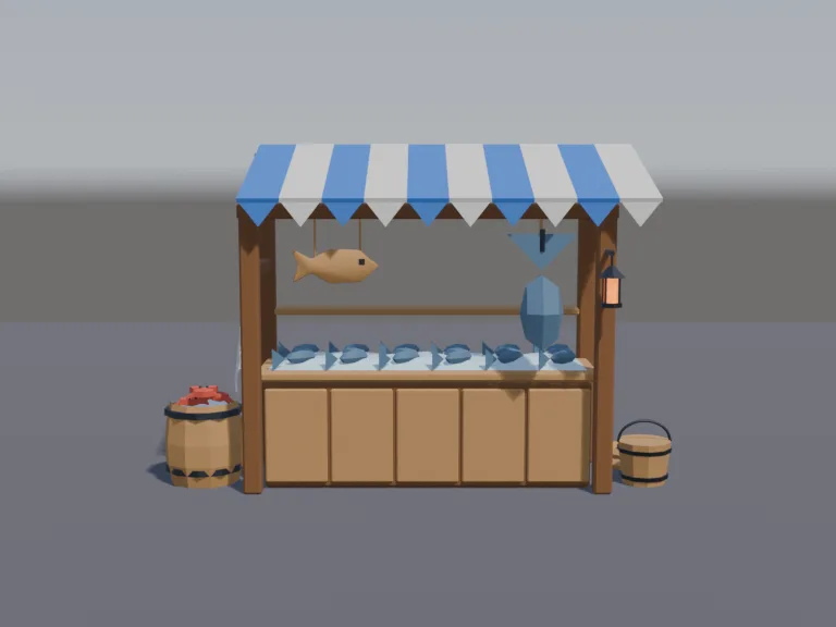 Fishmongers Market Stall, view 4
