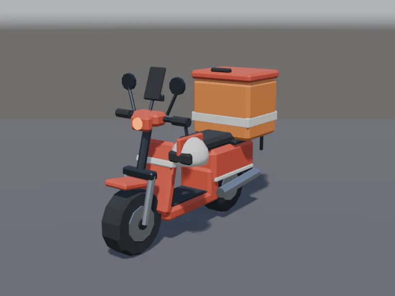 Food Delivery Scooter, view 2