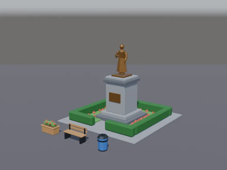 Founder Statue Monument, view 2