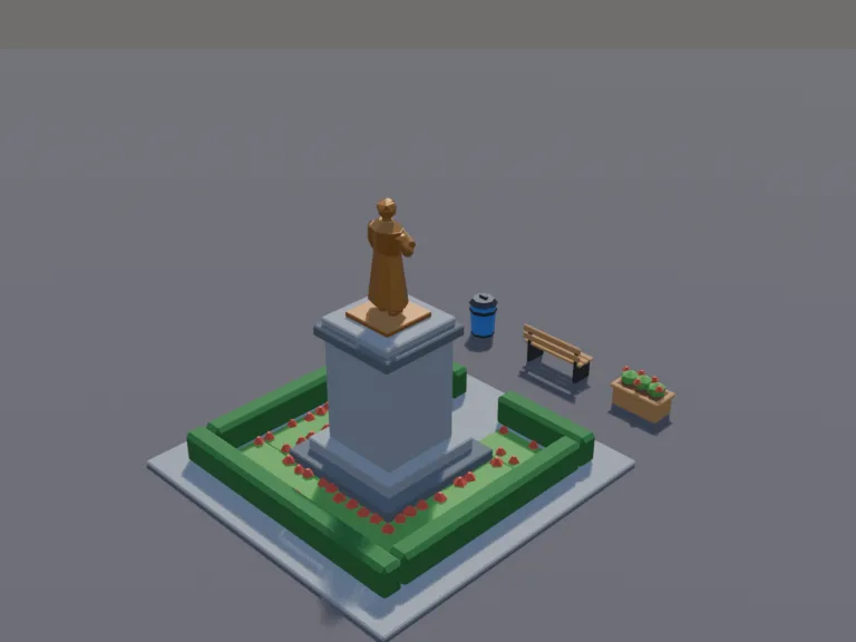 Founder Statue Monument, view 4