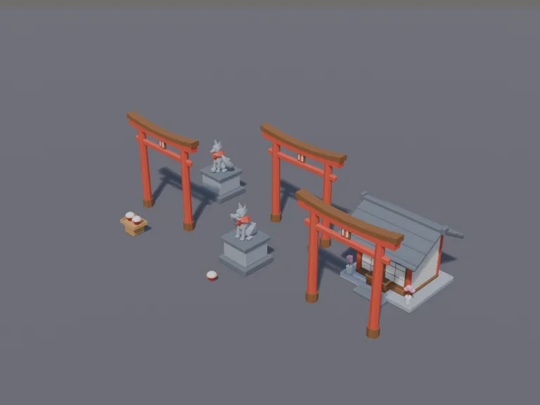 Fox Shrine Set, view 3