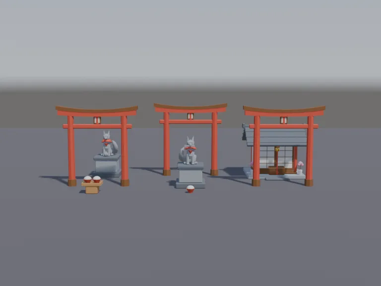 Fox Shrine Set, view 4