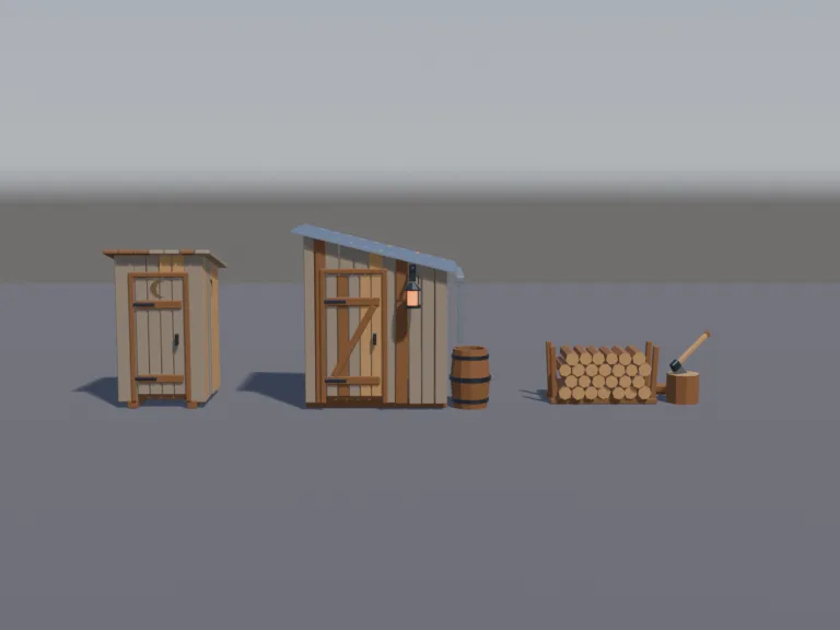 Frontier Outhouse Set, view 4