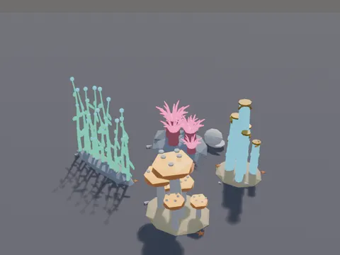 Glowing Sea Plants