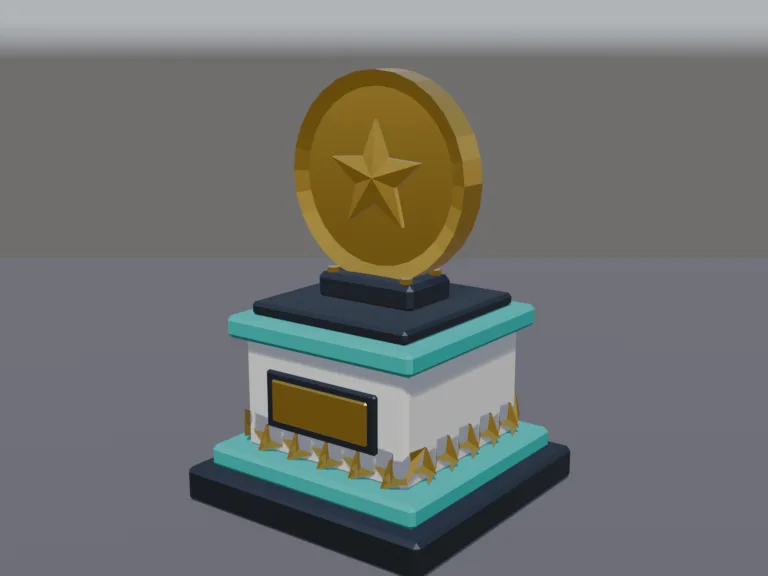 Gold Coin Trophy, view 2