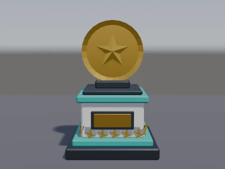 Gold Coin Trophy, view 3