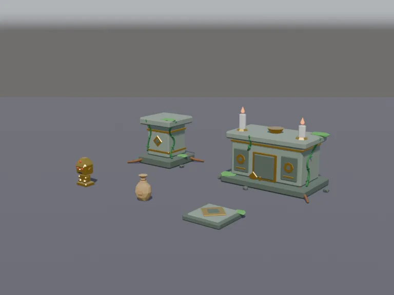 Golden Idol Temple Set, view 2