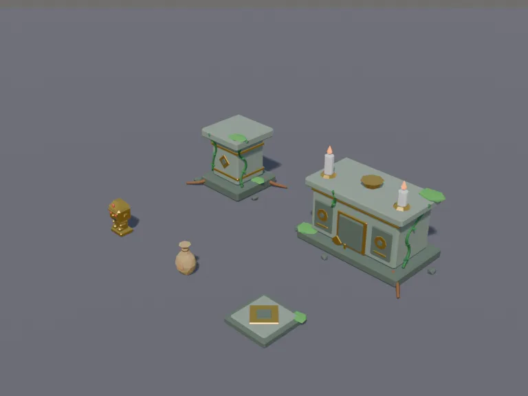 Golden Idol Temple Set, view 3