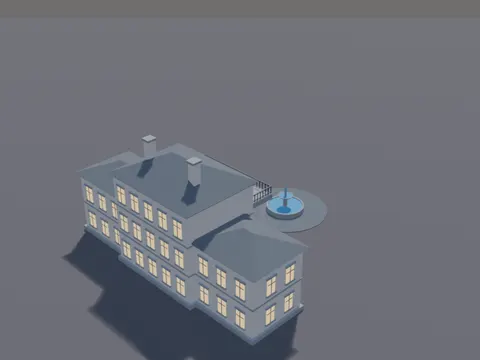 Grand White Mansion