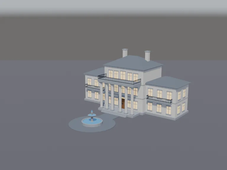 Grand White Mansion, view 2